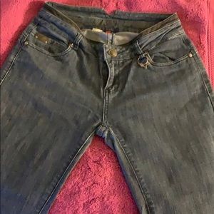 Dark blue denim jeans